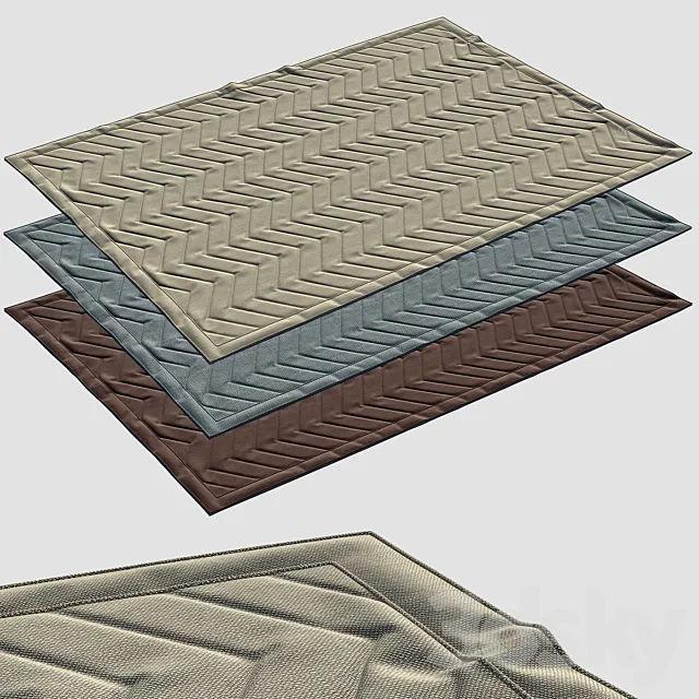 Carpet Cucumbers Zig-Zag 3DModel