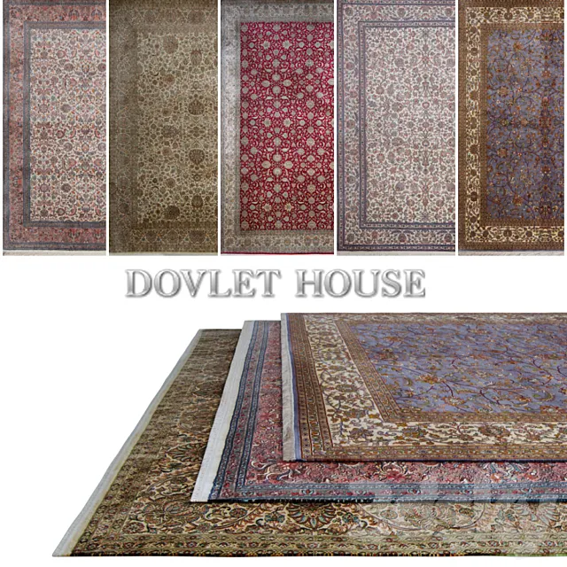 carpet DOVLET HOUSE Carpets 5 pieces (part 89) 3D Model