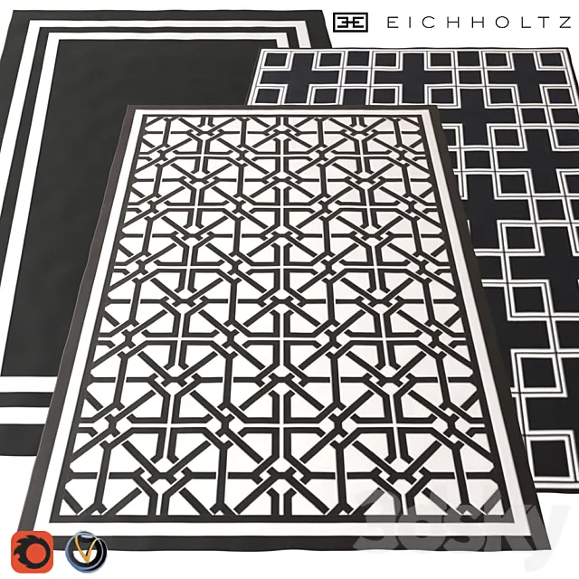 Carpet Eichholtz 1700h2400 (3 color) 3D Model