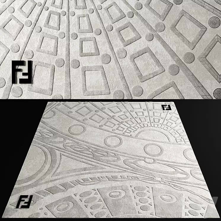 Carpet Fendi 3D Model