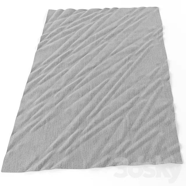 carpet grey sharp 3D Model