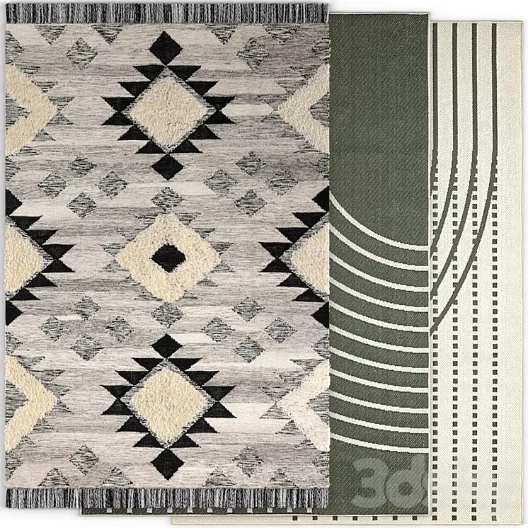 Carpet IKEA TANNISBY TÖMMERBY / Rug IKEA TANNISBY TOEMMERBY (TÖMMERBY) 3D Model Free