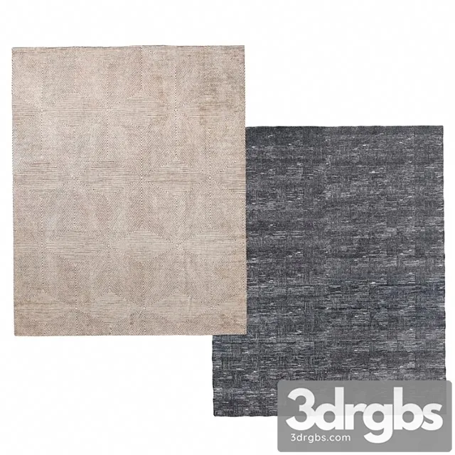 Carpet mosaic hand-knotted silk by restoration hardware 3D Model Free