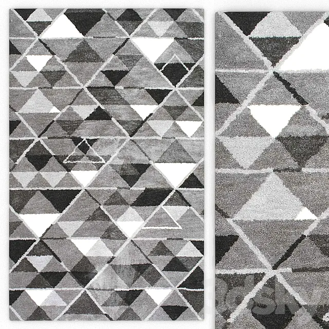 Carpet nuLOOM Hand Tufted Anja Triangle Rug 3D Model