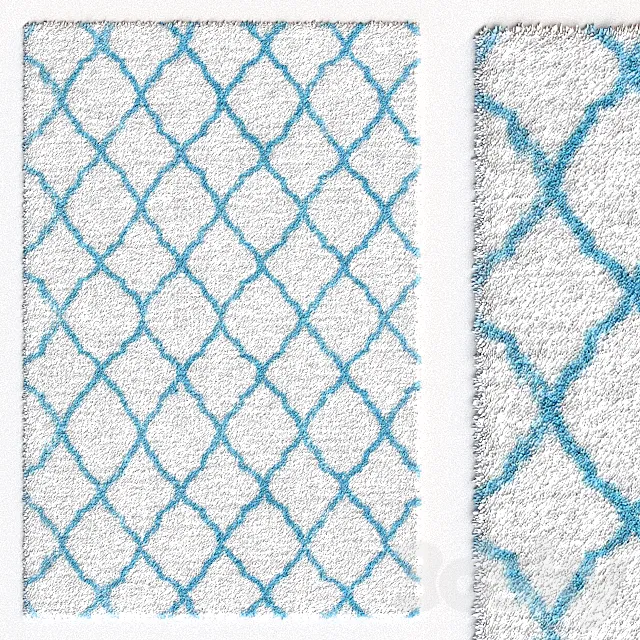 Carpet nuLOOM Nelda Trellis Kids Shag Rug 3DModel