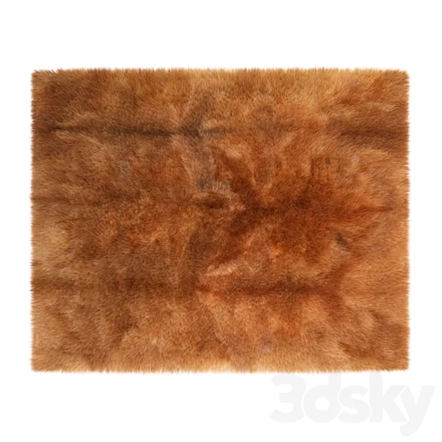 Carpet red hair 3D Model