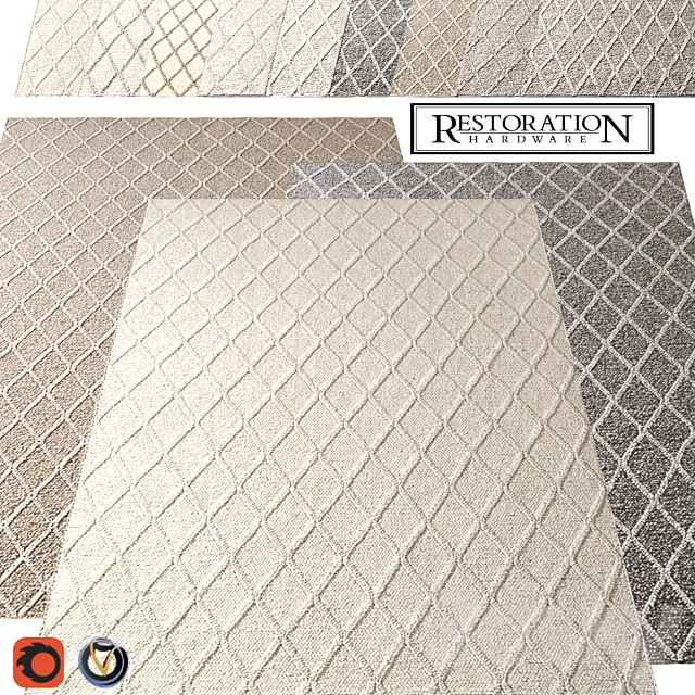 Carpet Restoration Hardware (Diamante) 2440?3050 (9 colors) 3DModel