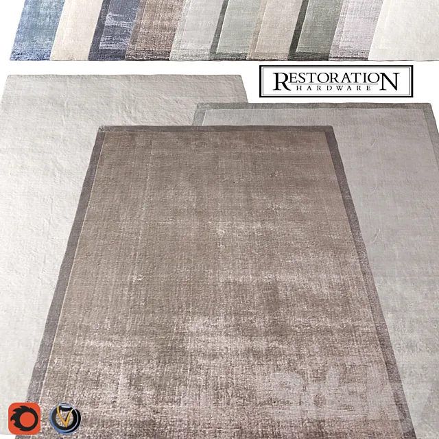 Carpet Restoration Hardware (Marca) 1830х2750 (10 colors) 3D Model