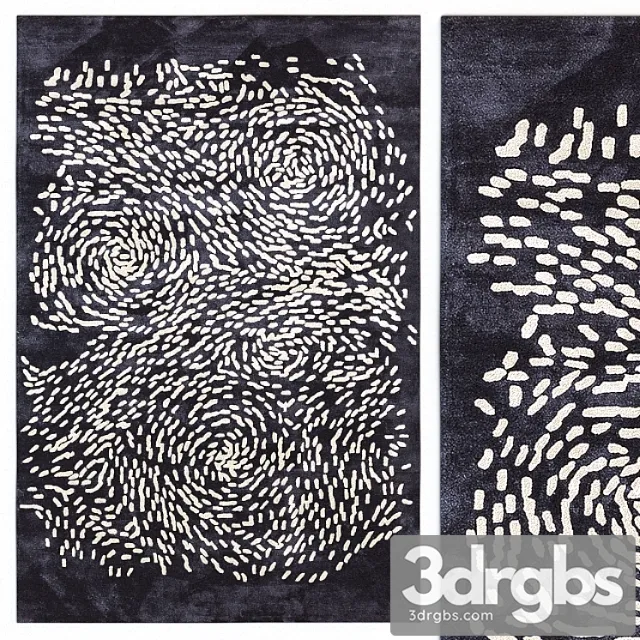 Carpet Roche Bobois Vincent Rug 3D Model Free