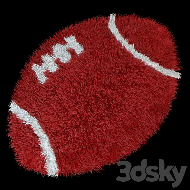 Carpet Round Soccer 3D Model