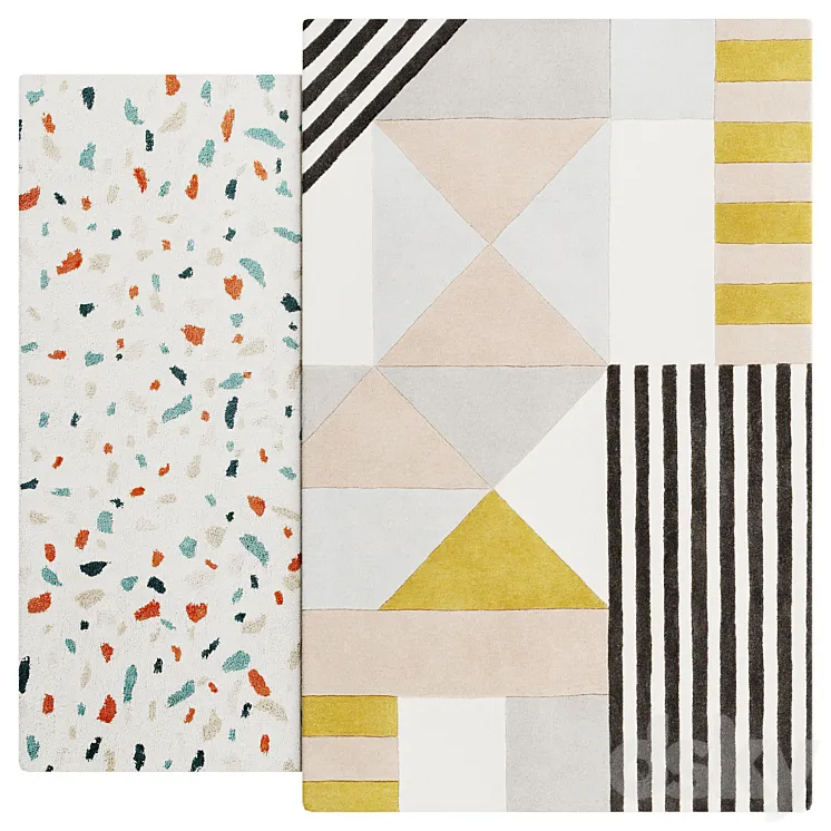 Carpet set 011 3D Model Free