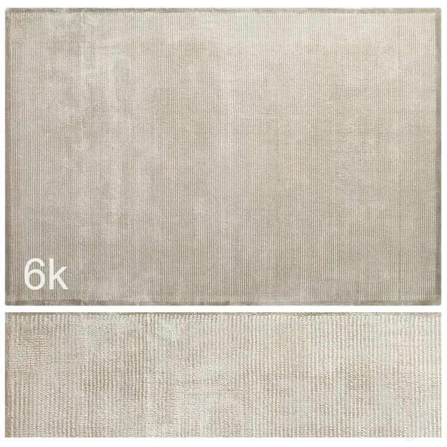 Carpet set 24 - Beige Wool Rug _ 6K 3DModel