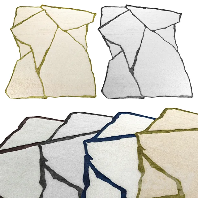 Carpet set 4 in 1 CERAMIC 3D Model