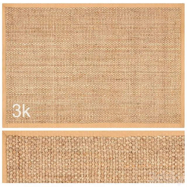 Carpet Set 48 Square Braided Jute 3D Model
