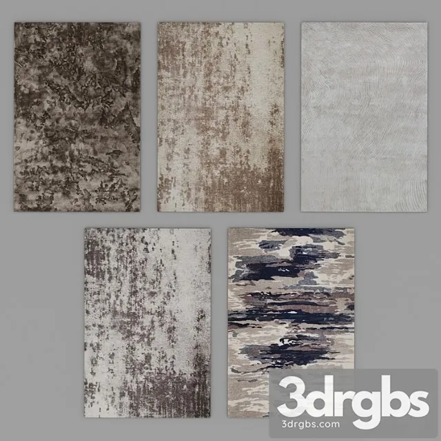 Carpet Set 54 2 3D Model Free