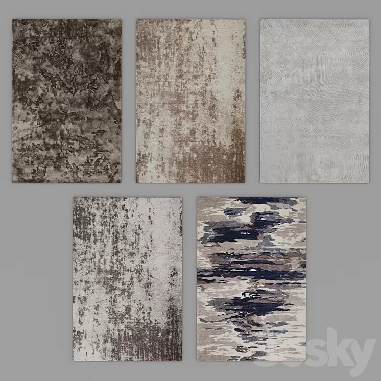 Carpet Set 54 3D Model