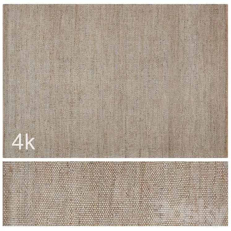 Carpet set 56 - Braided Jute / 4K 3D Model Free