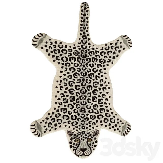 Carpet Skin Leopard 3D Model