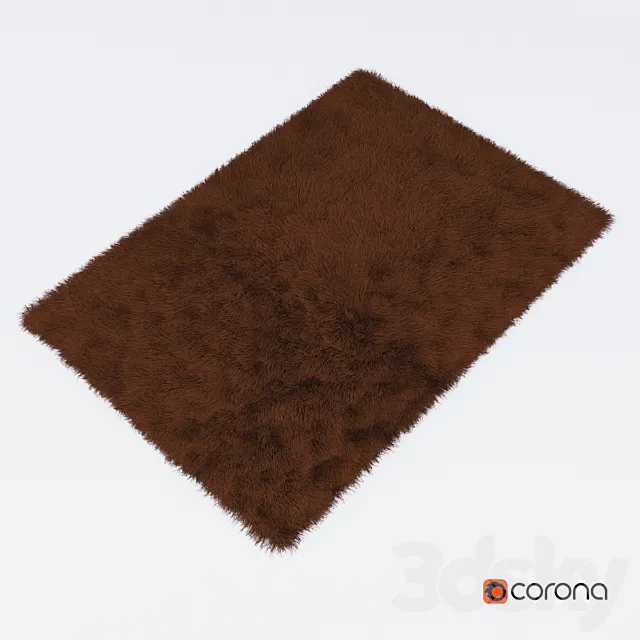Carpet Snow H169-brown 3DModel