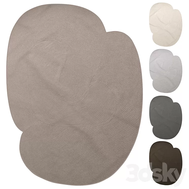 Carpet Souda Riff braided 3D Model Free