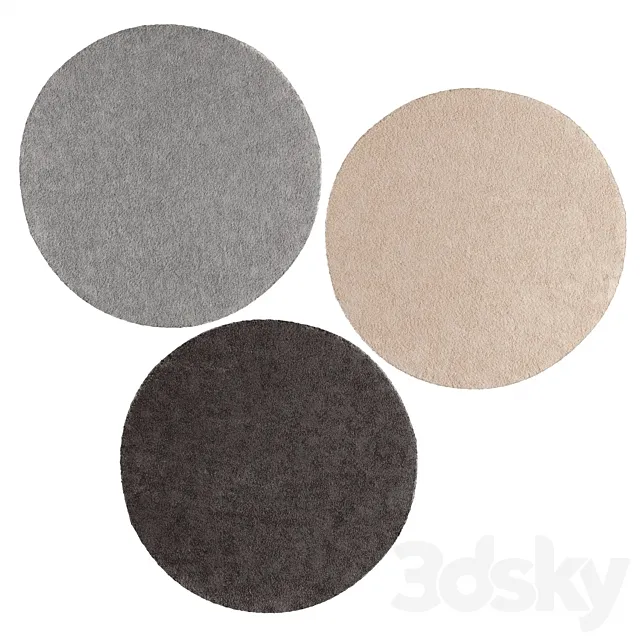 Carpet STOENSE IKEA round \ Rug STOENSE IKEA round 3DModel