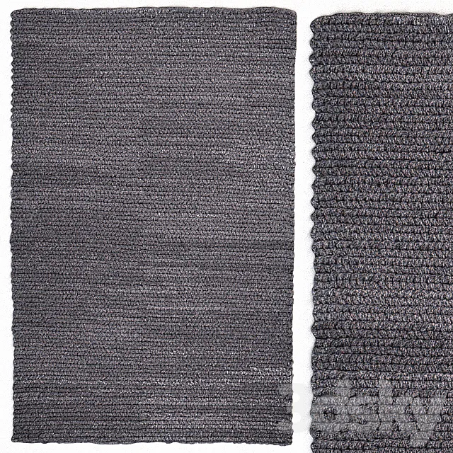 Carpet The Rug Republic Europa Charcoal Rug 3D Model