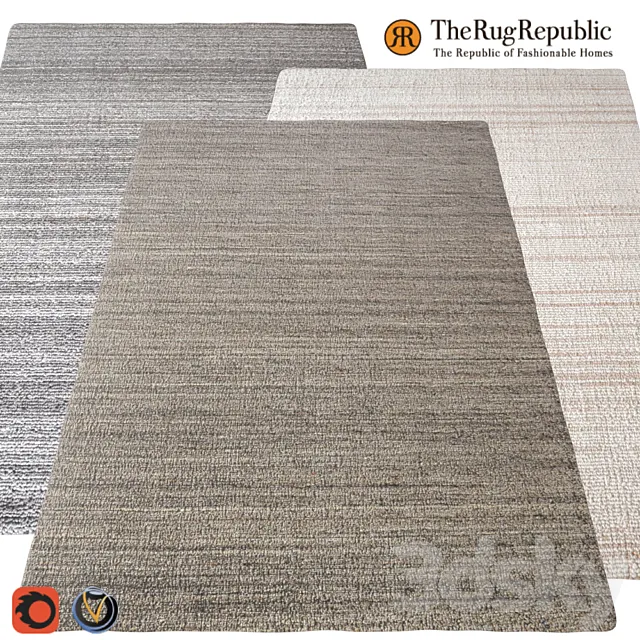 Carpet The Rug Republic (Tenes) 1600х2300 (3 colors) 3D Model