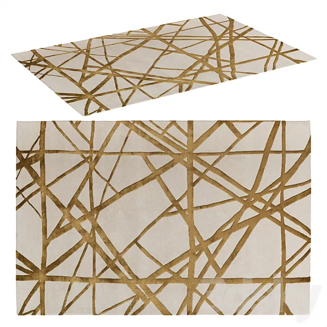 Carpet therugcompany model Channels Copper 3D Model