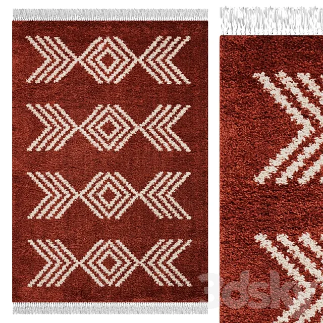 Carpet Think Rugs Boho 8886 Terra 3DModel