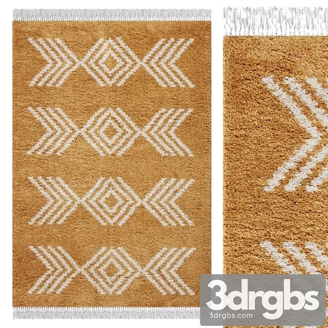 Carpet think rugs boho 8886 yellow Free Download