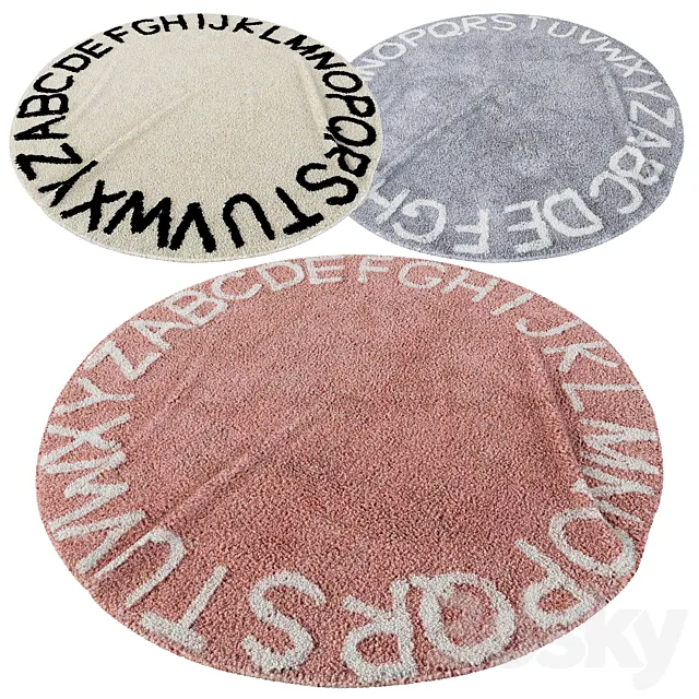 Carpets “Alphabet” 3D Model
