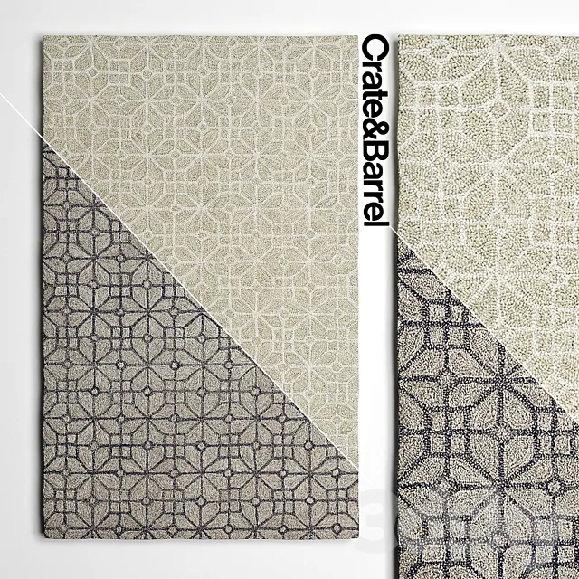 Carpets Crate and Barrel Rhea series 3D Model