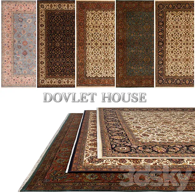 Carpets DOVLET HOUSE 5 pieces (part 175) 3D Model