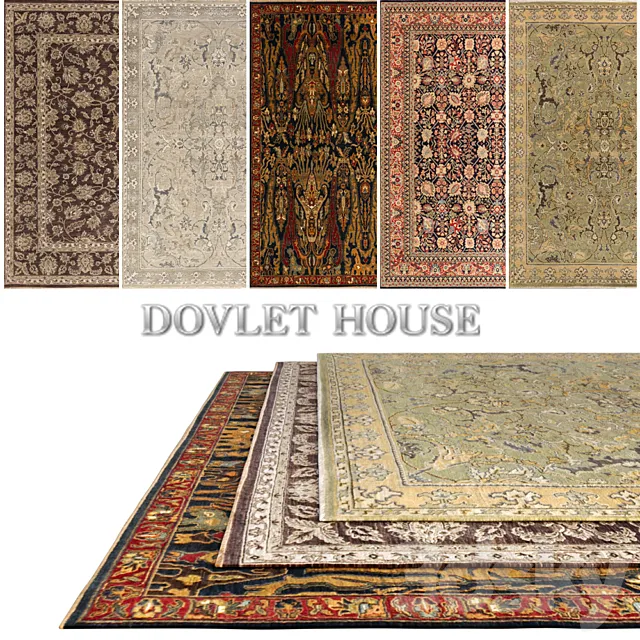Carpets DOVLET HOUSE 5 pieces (part 213) 3D Model
