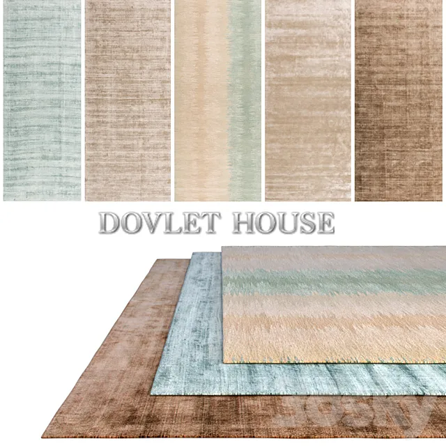 Carpets DOVLET HOUSE 5 pieces (part 246) 3D Model