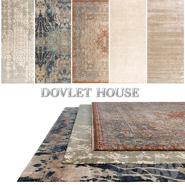 Carpets DOVLET HOUSE 5 pieces (part 247) 3D Model