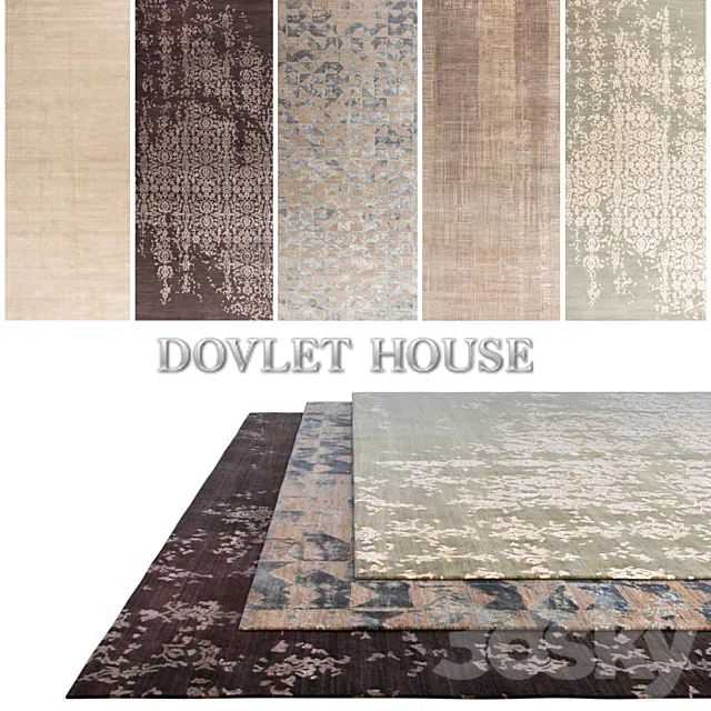 Carpets DOVLET HOUSE 5 pieces (part 248) 3D Model