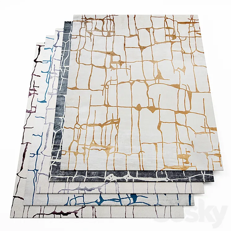 Carpets set 02 (Colombo) 3D Model Free