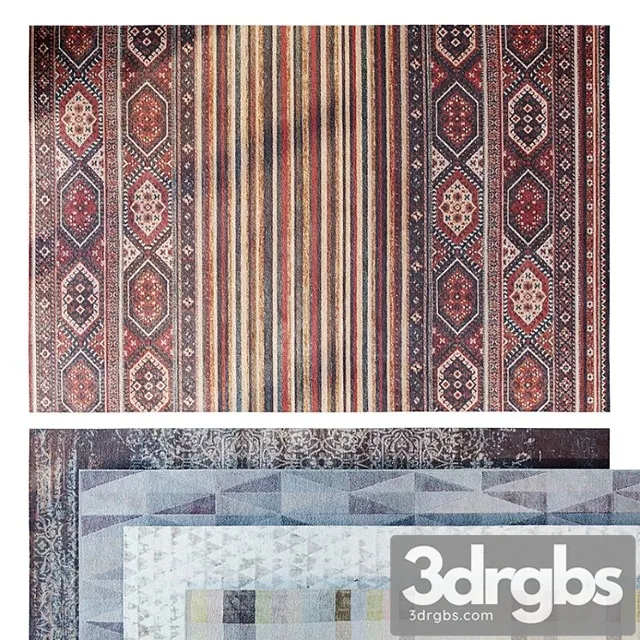Carpets Set 04 3D Model Free