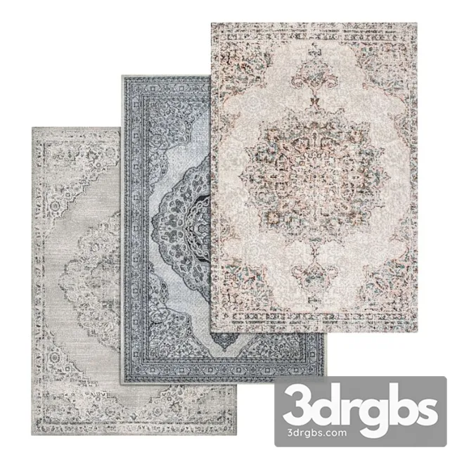 Carpets set 1452 3D Model Download