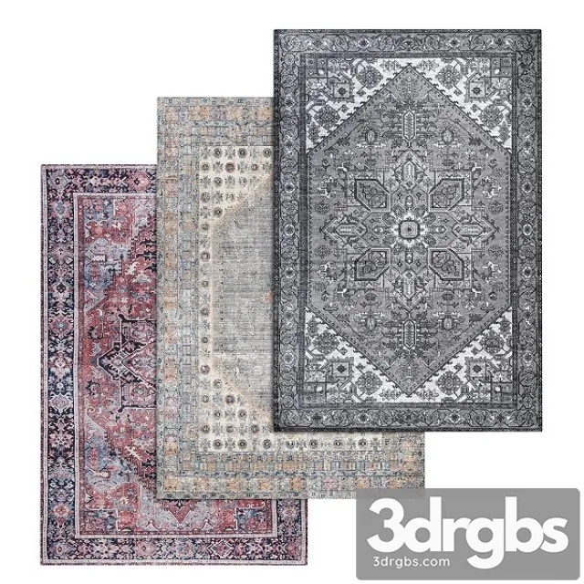 Carpets Set 1479 3D Model Free