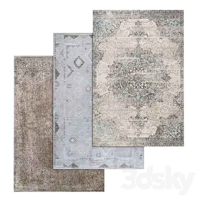 Carpets Set 1614 3DModel
