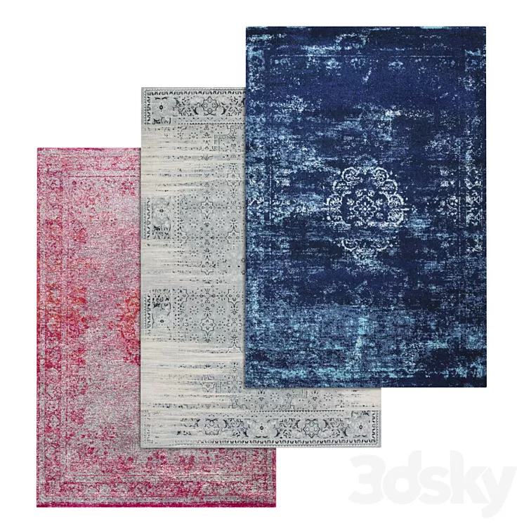 Carpets Set 1648 3D Model