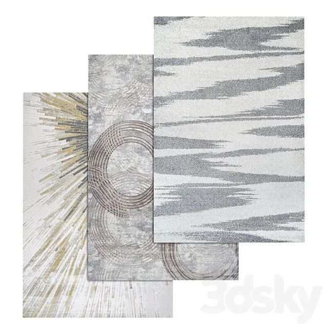 Carpets Set 1730 3D Model