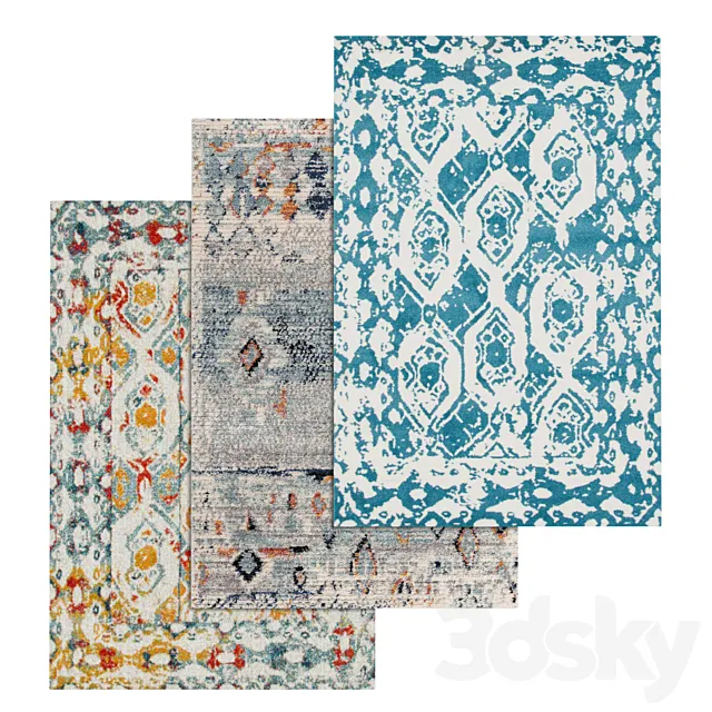 Carpets Set 1794 3D Model