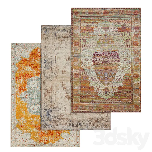 Carpets Set 1805 3D Model