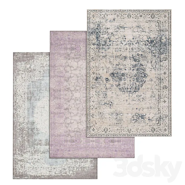 Carpets Set 1851 3D Model
