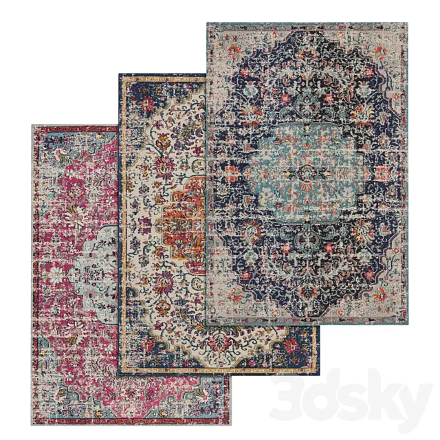 Carpets Set 186 3DModel
