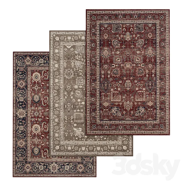 Carpets Set 21 3D Model