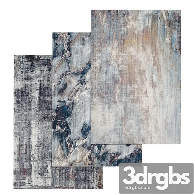 Carpets Set 234 3D Model Free